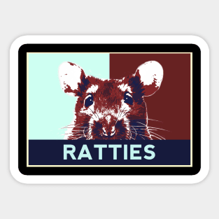 Ratties Pop Art Sticker